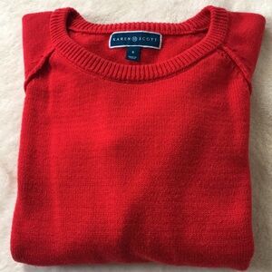 Red Karen Scott Cotton Sweater, Size Small